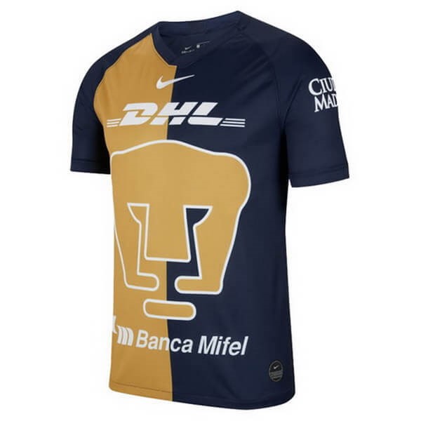 Tailandia Replicas Camiseta UNAM Pumas 3ª 2019/20 Amarillo Azul